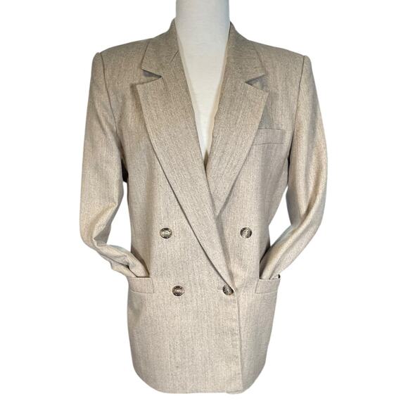 Saville 100% Wool Blazer Size 6 Double-Breasted Fully Lined Classic Tailored - Picture 5 of 14